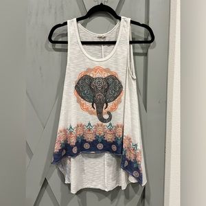 Small En Crème Tapered Tank